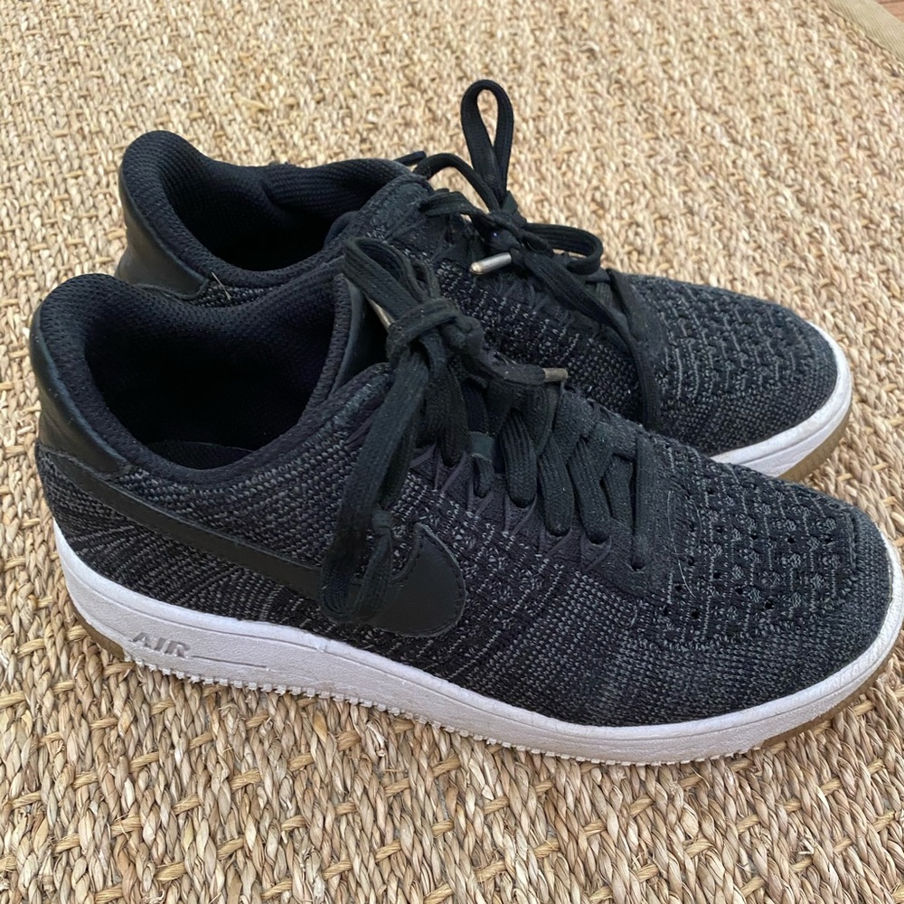 Nike Black Airforce Ones